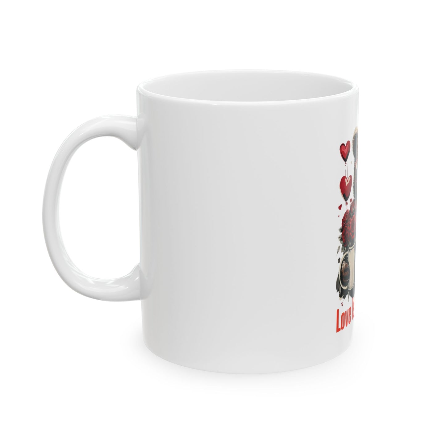 Romantic Bear Mug - 'Love Is In The Air' - 11oz & 15oz Options