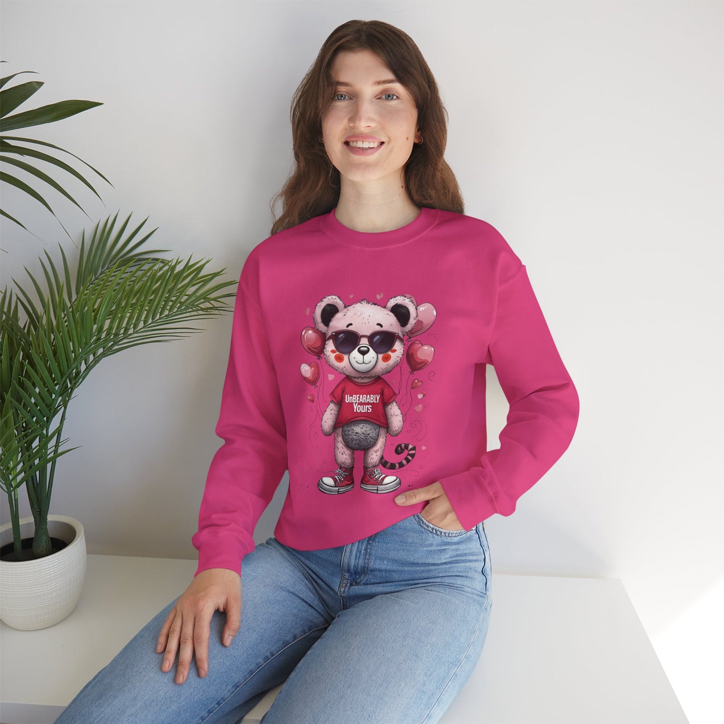 UnBEARably Yours Graphic Sweatshirt for Cozy Love Days