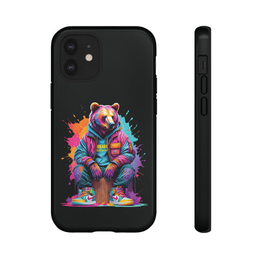 Colorful Bear Phone Case - Tough Cases for Wildlife Lovers