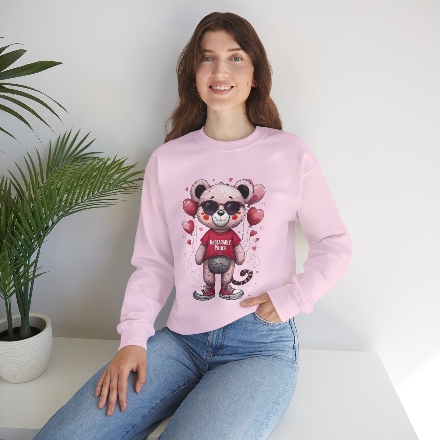 UnBEARably Yours Graphic Sweatshirt for Cozy Love Days