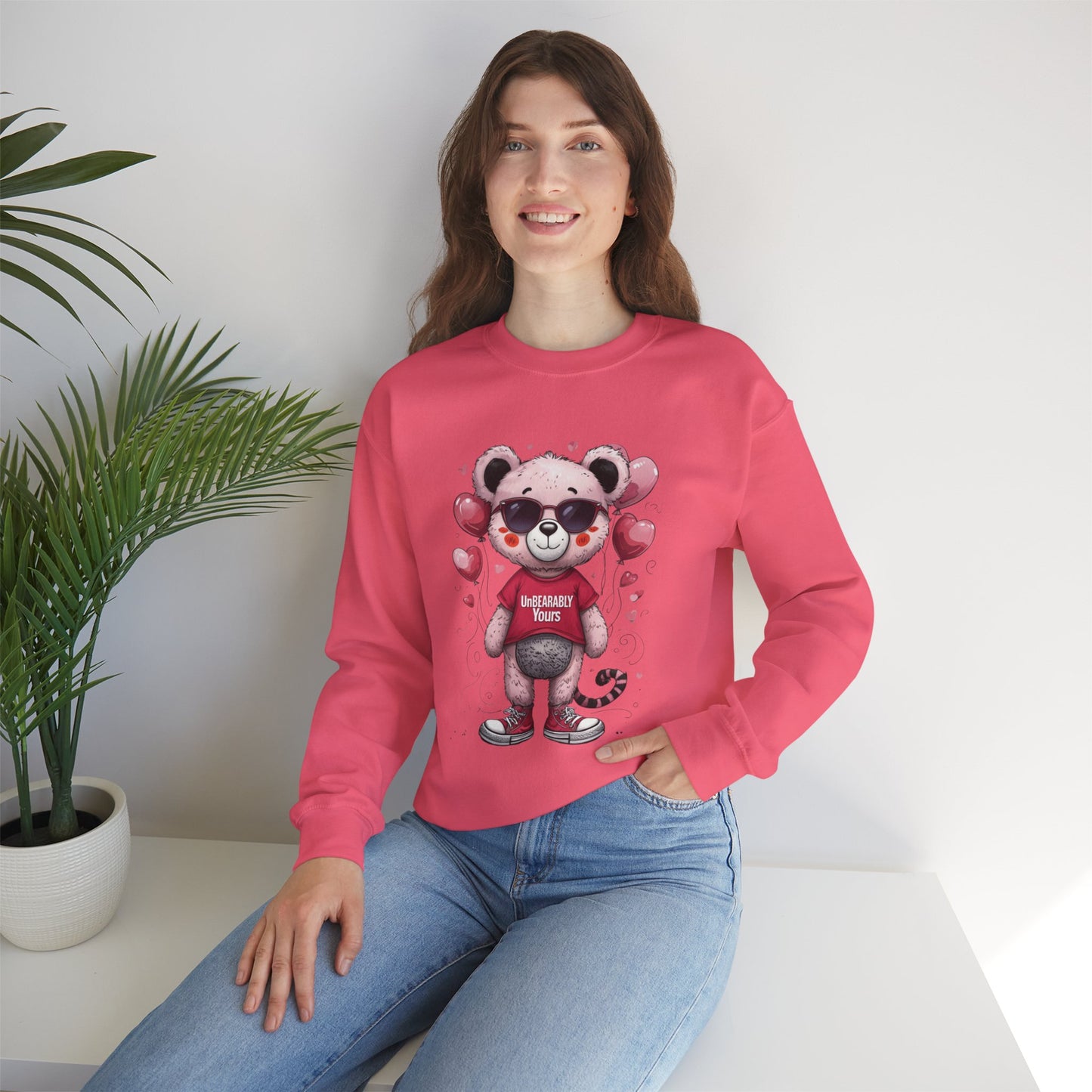 UnBEARably Yours Graphic Sweatshirt for Cozy Love Days