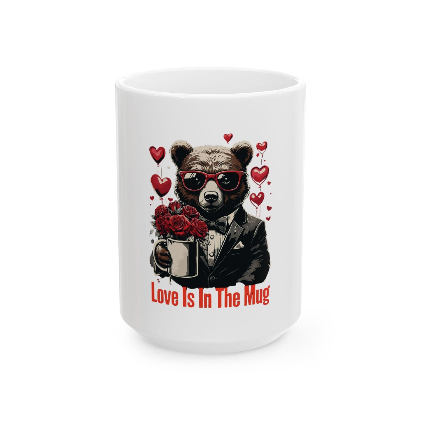 Romantic Bear Mug - 'Love Is In The Air' - 11oz & 15oz Options